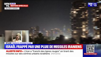 "C'est la première fois en 21 ans que je vois des tirs pareils": Sylvie, habitante d'Ashdod, au sud de Tel-Aviv, raconte la riposte iranienne sur Israël