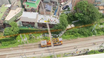 경의중앙선 사다리차 전도 사고 운전자 음주 수치 검출 / YTN