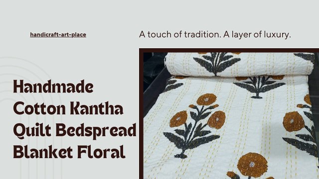 Flip It. Style It. Love It – Reversible Kantha Quilt Magic ✨