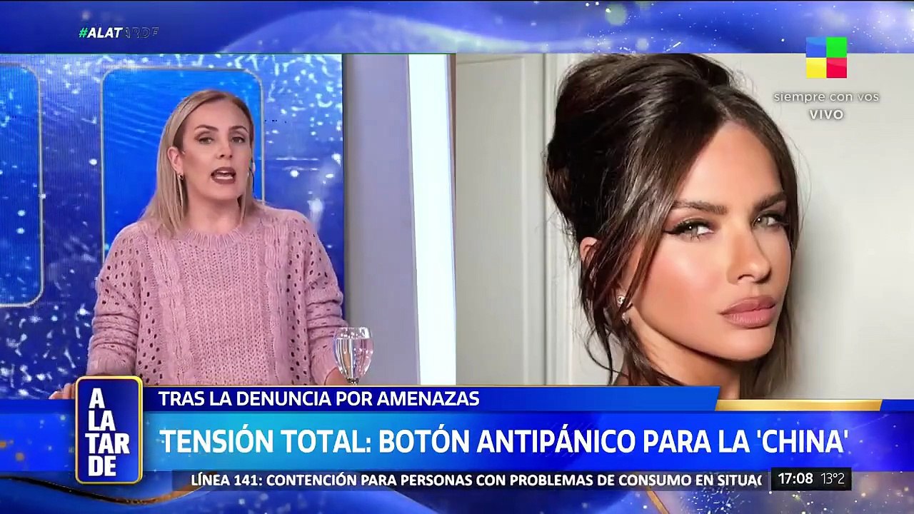La China Suárez, con botón antipánico