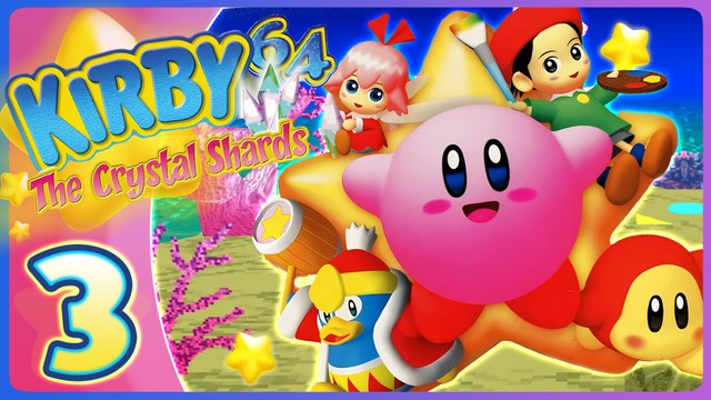 Kirby 64 : The Crystal Shards Walkthrough Part 3 (N64) 100% - World 3: Aqua Star 💧
