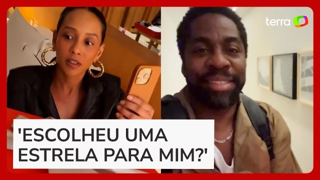 Lázaro Ramos compra estrela para Taís Araújo e choca a internet