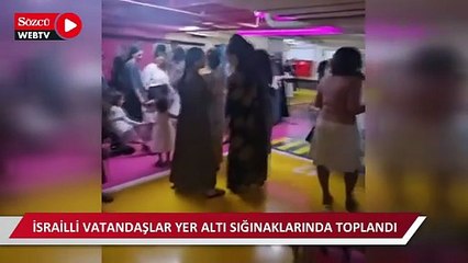 İsrailli vatandaşlar yer altı sığınaklarında toplandı