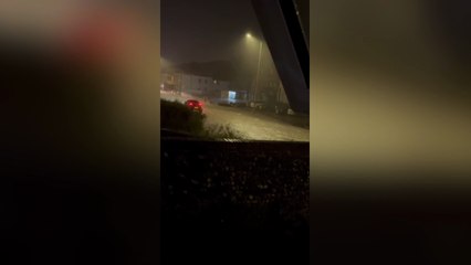 Videos show heavy rainfall as thunderstorm hits Kent