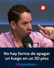 Virgilio Feliz: “No hay forma de apagar un fuego en una torre de 20 pisos en RD”