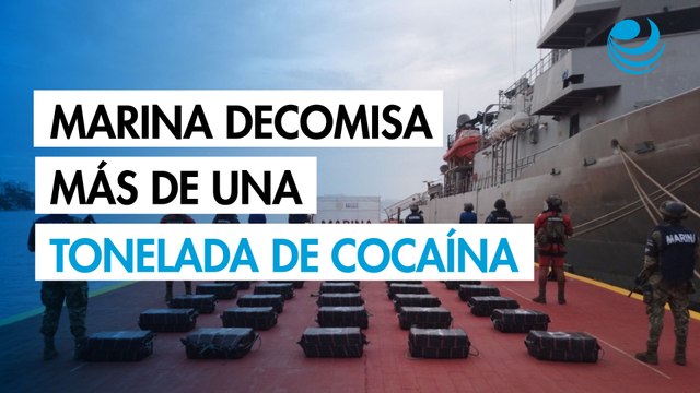 Marina decomisa más de una tonelada de cocaína en la costa de Guerrero
