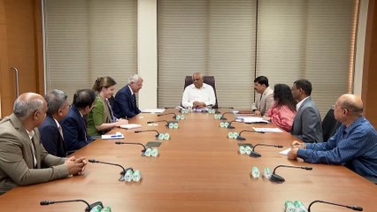 FINLAND AMBASSADOR TO INDIA MEET GUJARAT CHIEF MINISTER BHUPENDRA PATEL IN GANDHINAGAR