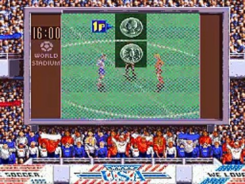 International Superstar Soccer Deluxe (SNES) CPU VS CPU Mode