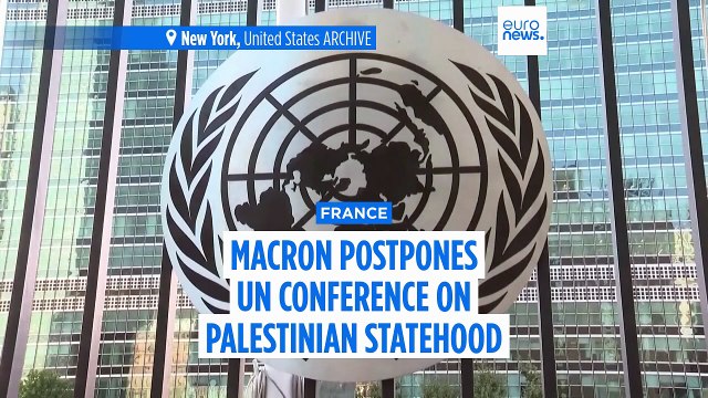 UN conference on Palestinian statehood postponed following Israeli strikes on Iran