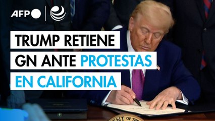 Trump retiene Guardia Nacional ante protestas en California
