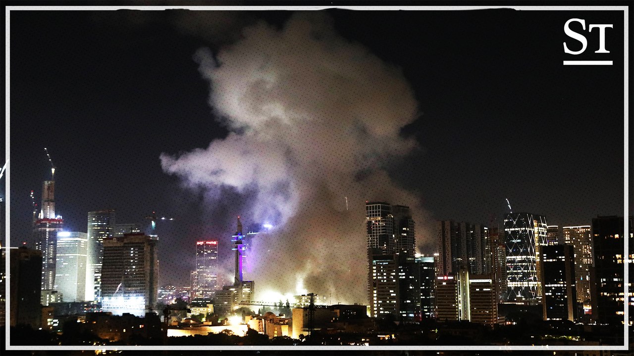 Iranische Raketen treffen Tel Aviv