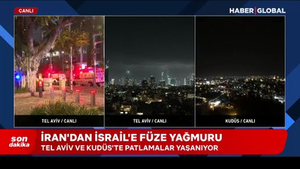 İran’dan İsrail’e füze yağmuru: Tel Aviv ve Kudüs’te sirenler çalıyor