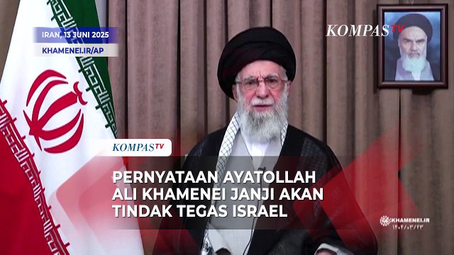 Pernyataan Pemimpin Tertinggi Iran Ayatollah Ali Khamenei Janji akan Tindak Tegas Israel