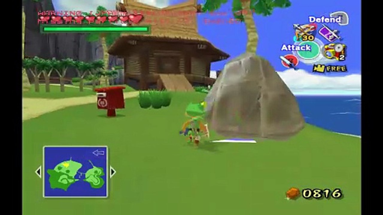 Wind Waker. Editing Wfall.arc's hsui1 actor and replacing it with Krock00 model P2