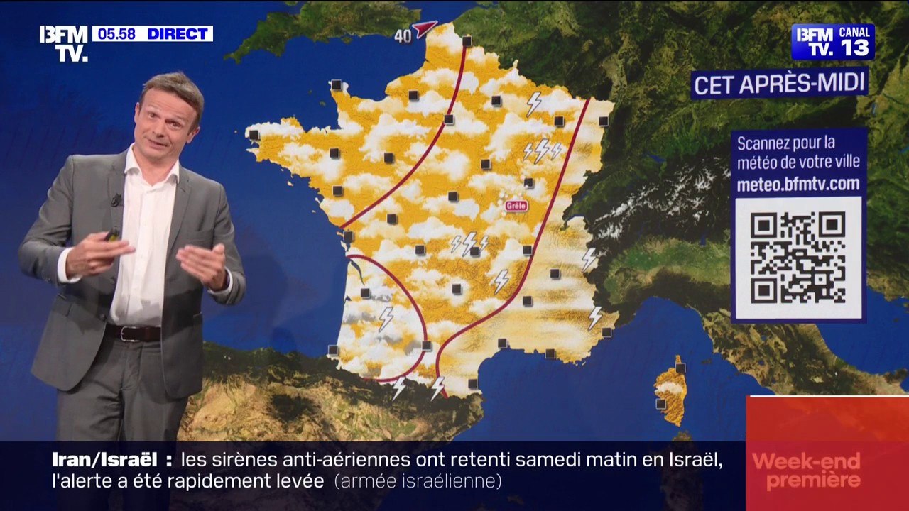 La chaleur et les orages persistent sur tout le territoire