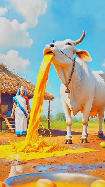 How a cow give mango milk #animals #firebrigade😱 #facebookviral #jalpari #foryouシ #BunnyAdventure #trend #amazingfacts #animation #indian #bestoftheday #trending #explore  #cartoon #Amazing #shorts #AI #duck #animals @follwer @Highlights