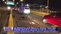 Un motociclista grave tras ser embestido en el bulevar Suyapa