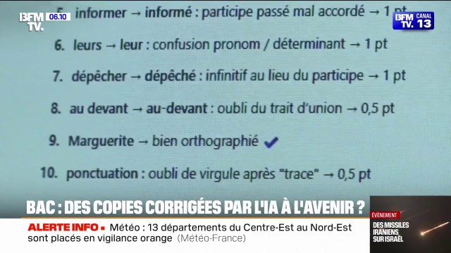 Baccalauréat: les copies seront-elles bientôt corrigées par l'intelligence artificielle ?