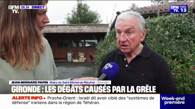 Gironde: des dégâts sont à déplorer à cause des forts épisodes de grêle