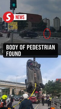 Body of pedestrian who fell into river after being hit by a car near Jalan Ipoh found