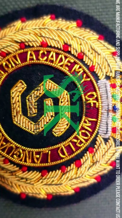 Handmade Korean SAWL Badges, Embroidered Bullion Blazer Badge, Blazer Badge 1
