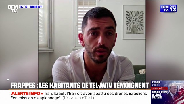 On n'a presque pas dormi cette nuit : un habitant de Tel-Aviv témoigne après les frappes iraniennes