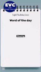 Tenacious Meaning in English| English Vocabulary Course #english #vocabulary