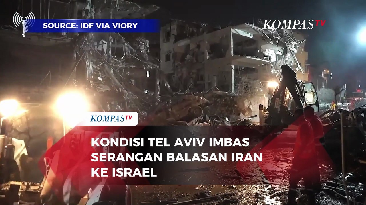 Imbas Serangan Balasan Iran ke Israel, Gedung hingga Kendaraan di Tel Aviv Hancur