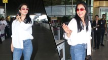 Shehnaaz Gill's Pearl White Pretty Look For Her Adorable Entry At The Mumbai Airport! Bigg Boss Girl!