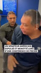 Un sénateur américain expulsé et menotté lors d'une conférence de presse