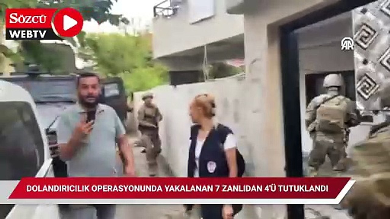 Adana'da dolandırıcılık operasyonunda yakalanan 7 zanlıdan 4'ü tutuklandı
