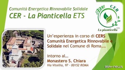 Le monache clarisse danno vita alla Cer "La Pianticella" di Roma