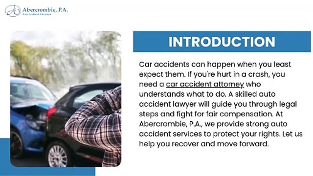 Abercrombie, P.A. Expert Car Accident Attorney in Florida