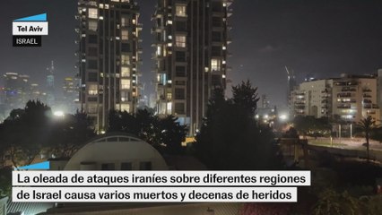 Continúan los ataques iraníes durante la madrugada: "Hay gente atrapada"