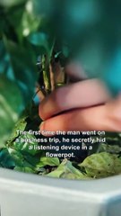 He Hid a Spy Device in a Flower Pot — What He Heard Made Him Cancel His Flight and Race Home!