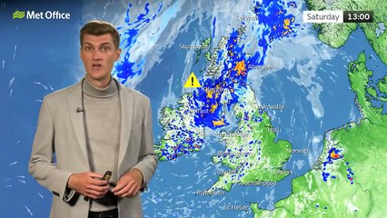 Met Office Saturday afternoon weather forecast 14/06/2025