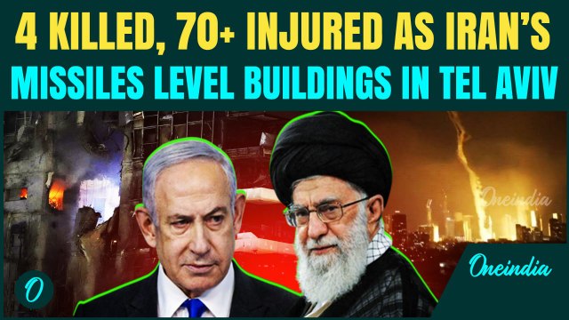 Breaking: Iran's BIGGEST Attack in Israel Levels 100+ Apartments in Tel Aviv; 4 Killed, 70 Injured