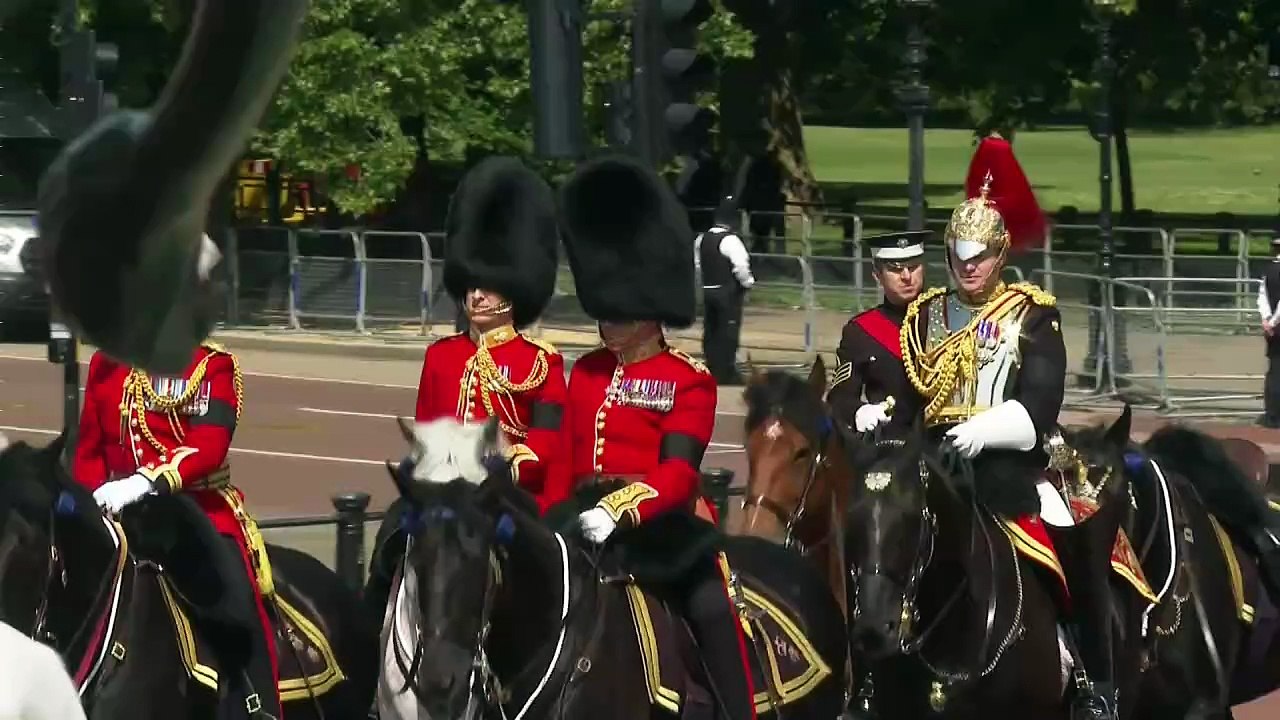 Royals depart Buckingham Palace for Trooping the Colour