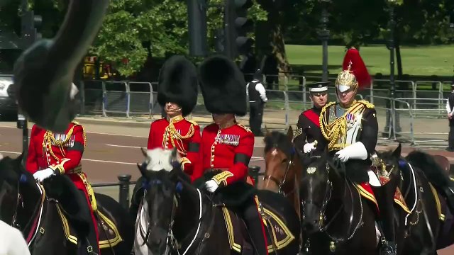 Royals depart Buckingham Palace for Trooping the Colour