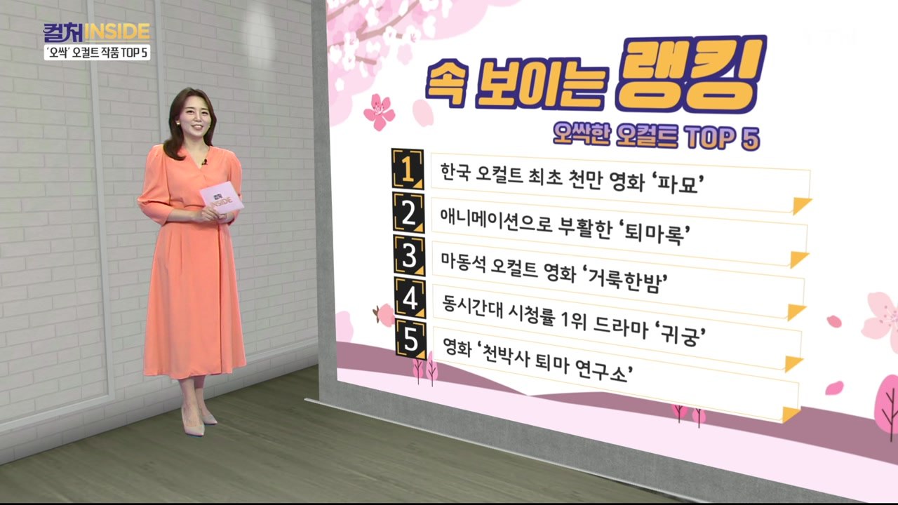 [컬처인사이드] 속 보이는 랭킹 - '오싹' 오컬트 작품 TOP5 / YTN