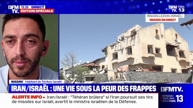 Cette nuit n'était pas simple : cet habitant de Tel-Aviv témoigne de la violence des échanges de frappes entre Israël et l'Iran