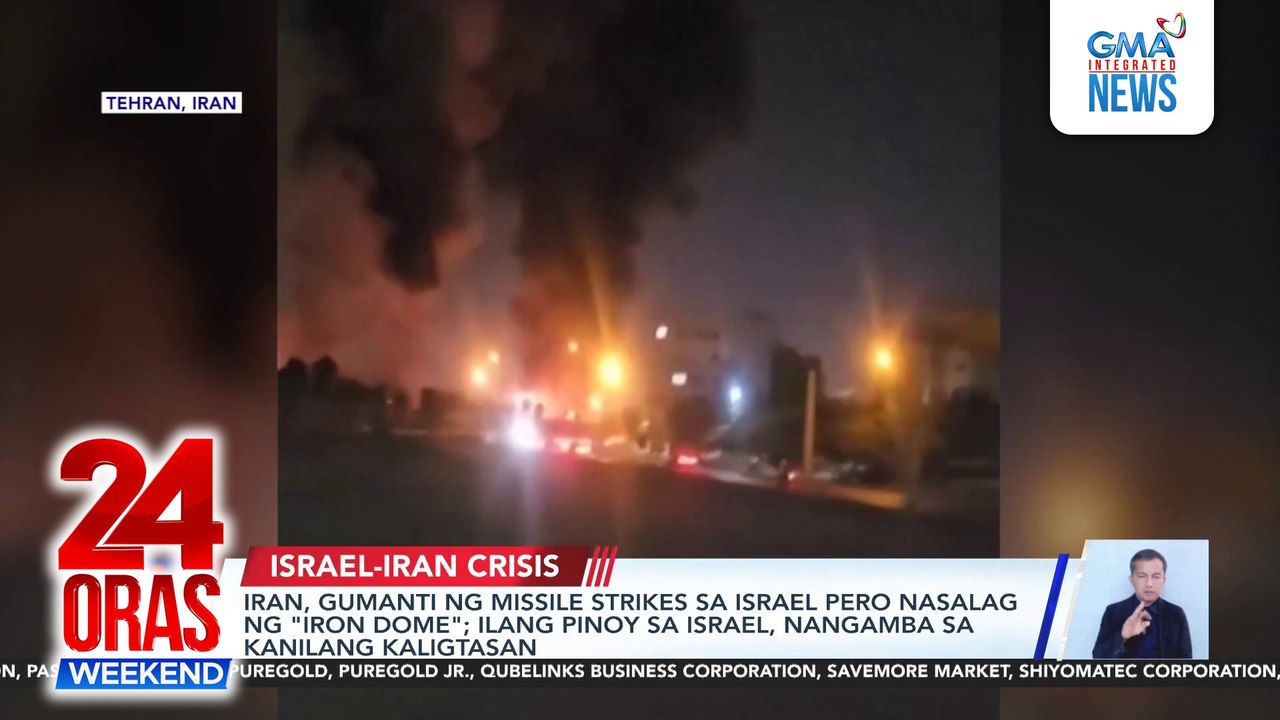 Iran, gumanti ng missile strikes sa Israel pero nasalag ng "Iron Dome"; ilang Pinoy sa Israel, nangamba sa kanilang kaligtasan | 24 Oras Weekend
