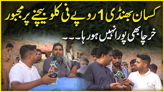 Kissan bhindi 1 ropay fi kilo bechnay per majboor, kharcha b pura nahi horha…