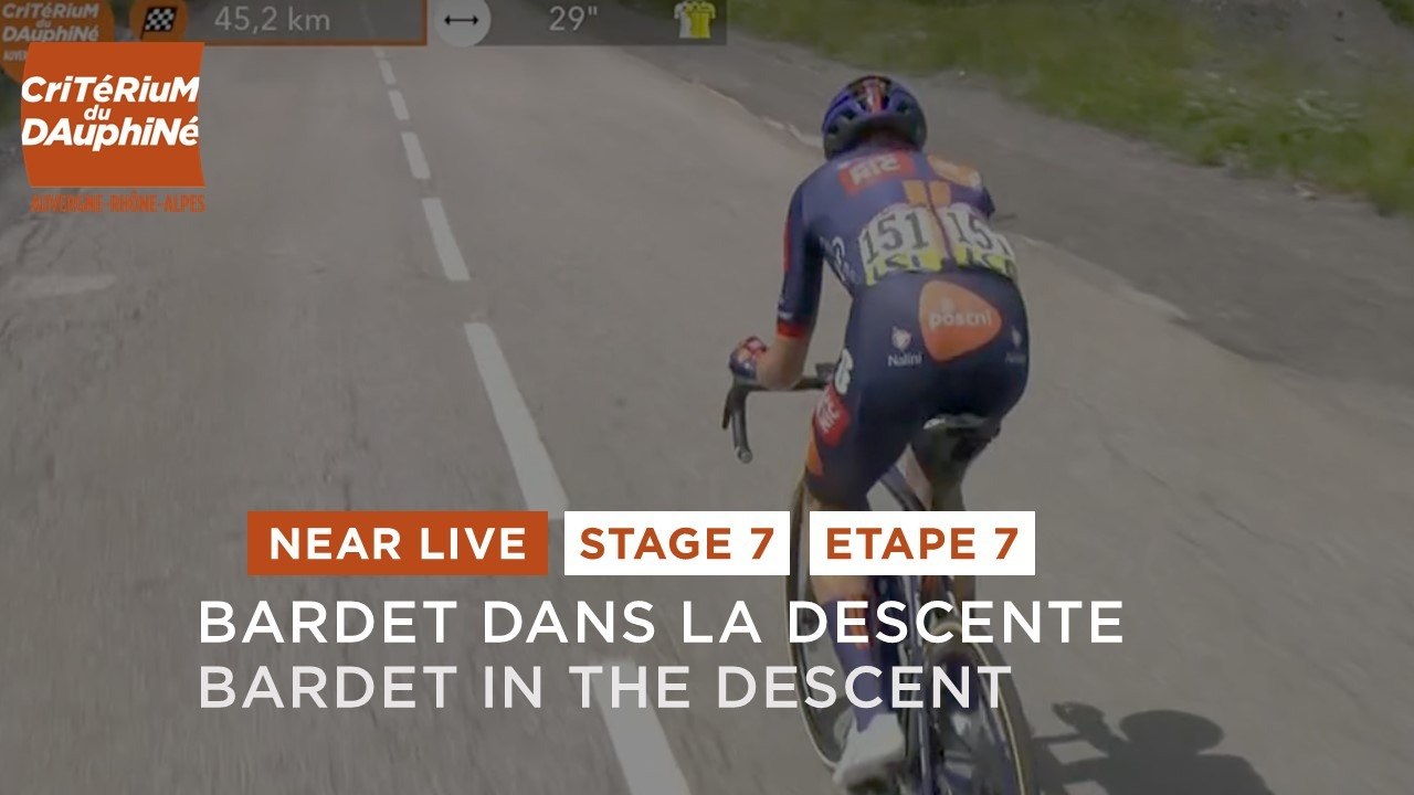 Bardet alone in the descent - Stage 7 - Critérium du Dauphiné 2025
