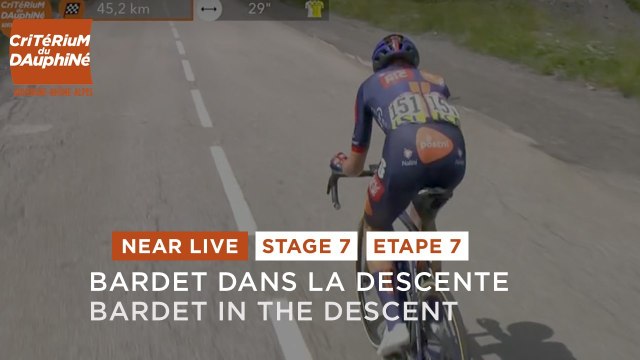 Bardet alone in the descent - Stage 7 - Critérium du Dauphiné 2025