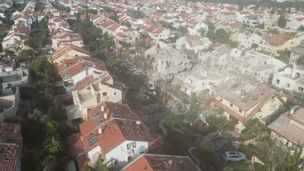 Un dron muestra la DEVASTACIÓN en ISRAEL por los MISILES de IRÁN