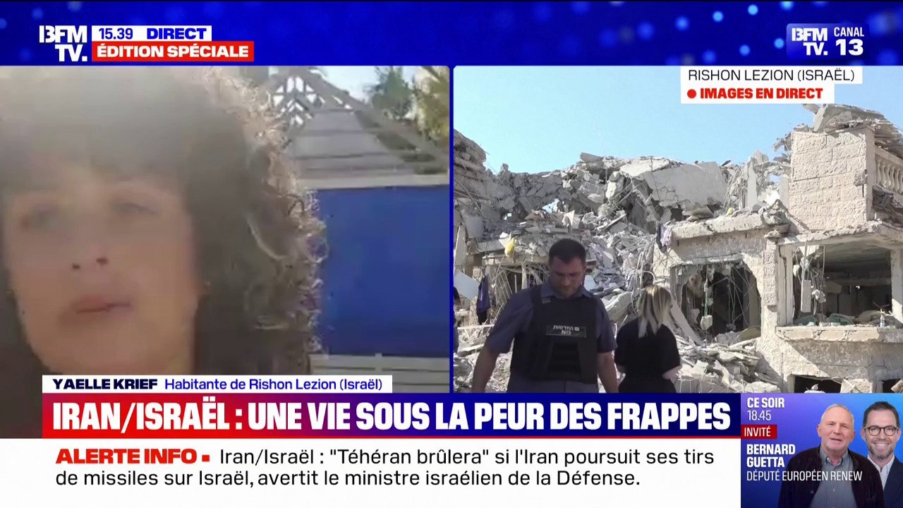 Israël: les images des dégâts après des bombardements iraniens dans un quartier résidentiel de Rishon Lezion