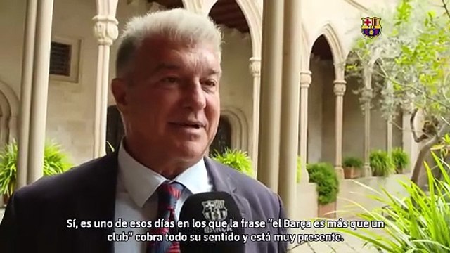 Laporta: Ha sido una temporada histórica, hemos devuelto la alegría a los culés