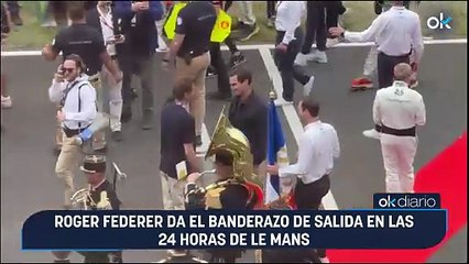 Roger Federer da el banderazo de salida en las 24 Horas de Le Mans