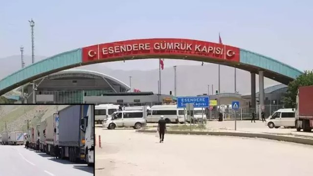 İran’a açılan sınır kapısında TIR kuyruğu